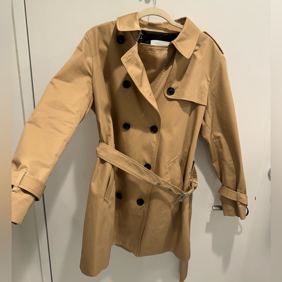 Coach Mid Length Belted Trench Coat - Picture 4 of 5